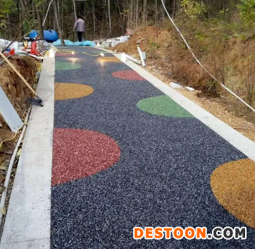 胶粘石路面 生产厂家 腾晟建筑 支持线下验货 可到厂参观