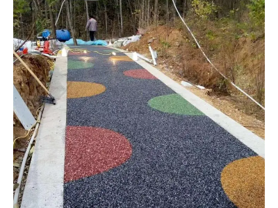 胶粘石路面 生产厂家 腾晟建筑 支持线下验货 可到厂参观